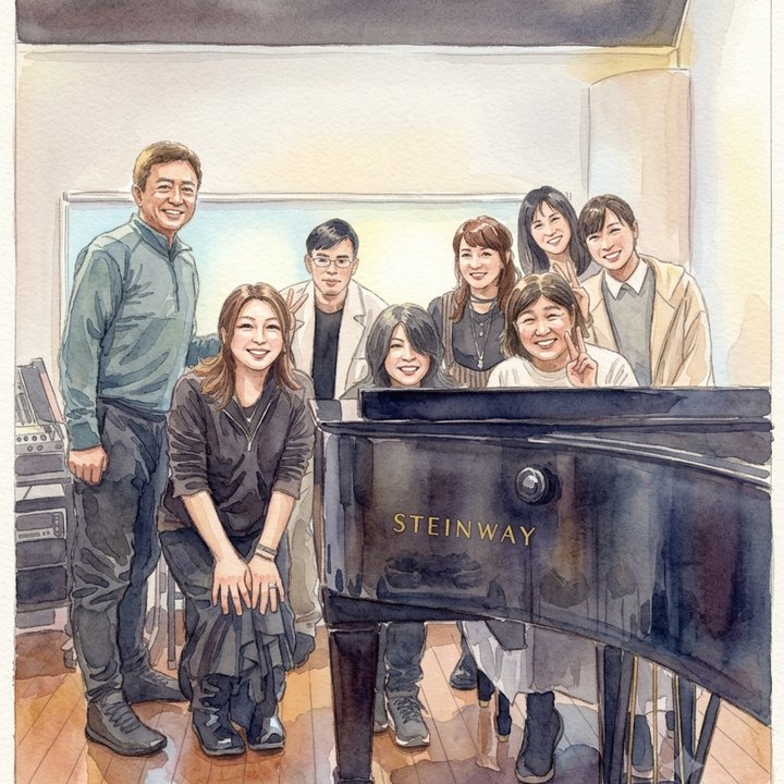 妹も弾いてくれました🎹^o^