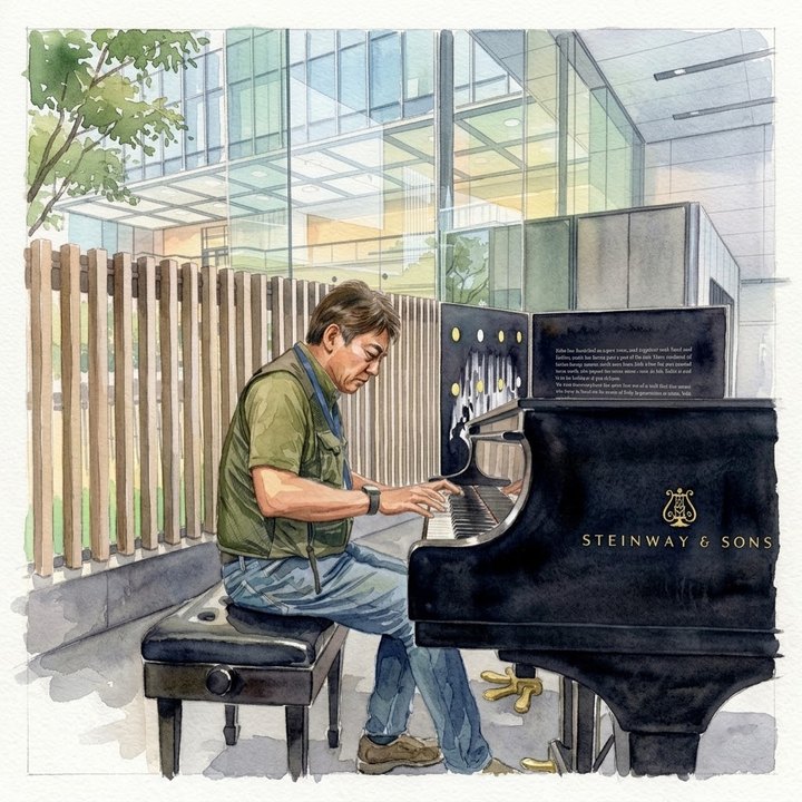 本日の締はスタインウェイ🎹^o^