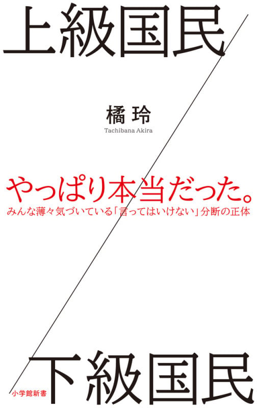 上級国民/下級国民 (小学館新書)の写真