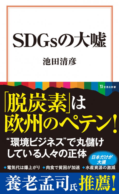 SDGsの大嘘 (宝島社新書)の写真