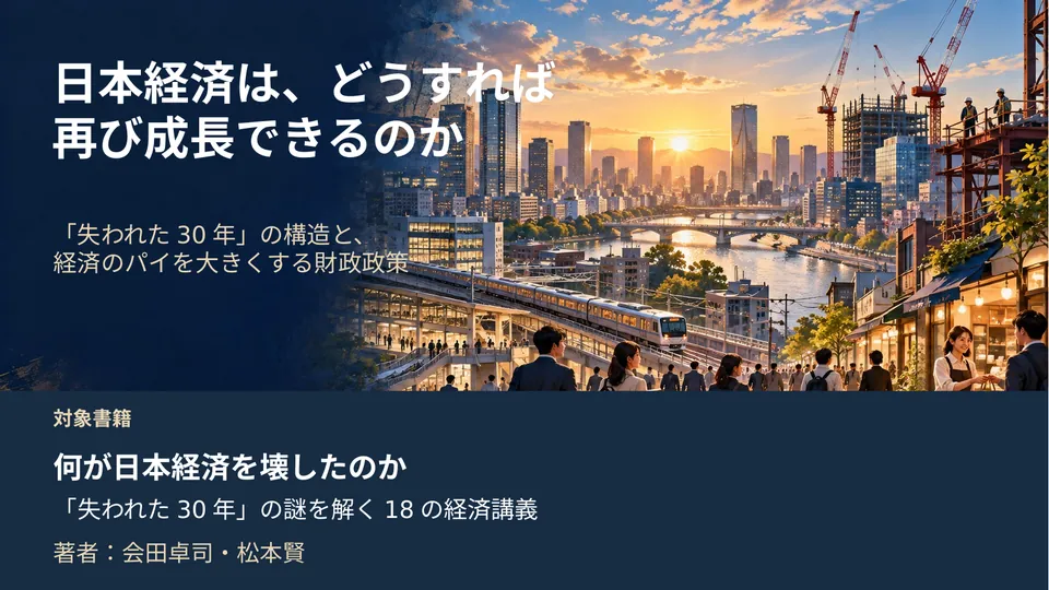 何が日本経済を壊したのか 「失われた30年」の謎を解く18の経済講義 的封面幻灯片