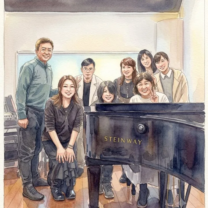 妹も弾いてくれました🎹^o^