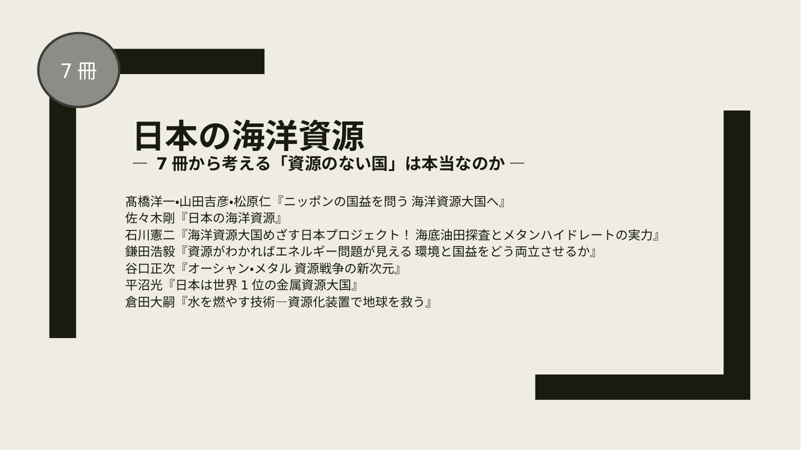 日本の海洋資源 スライド1