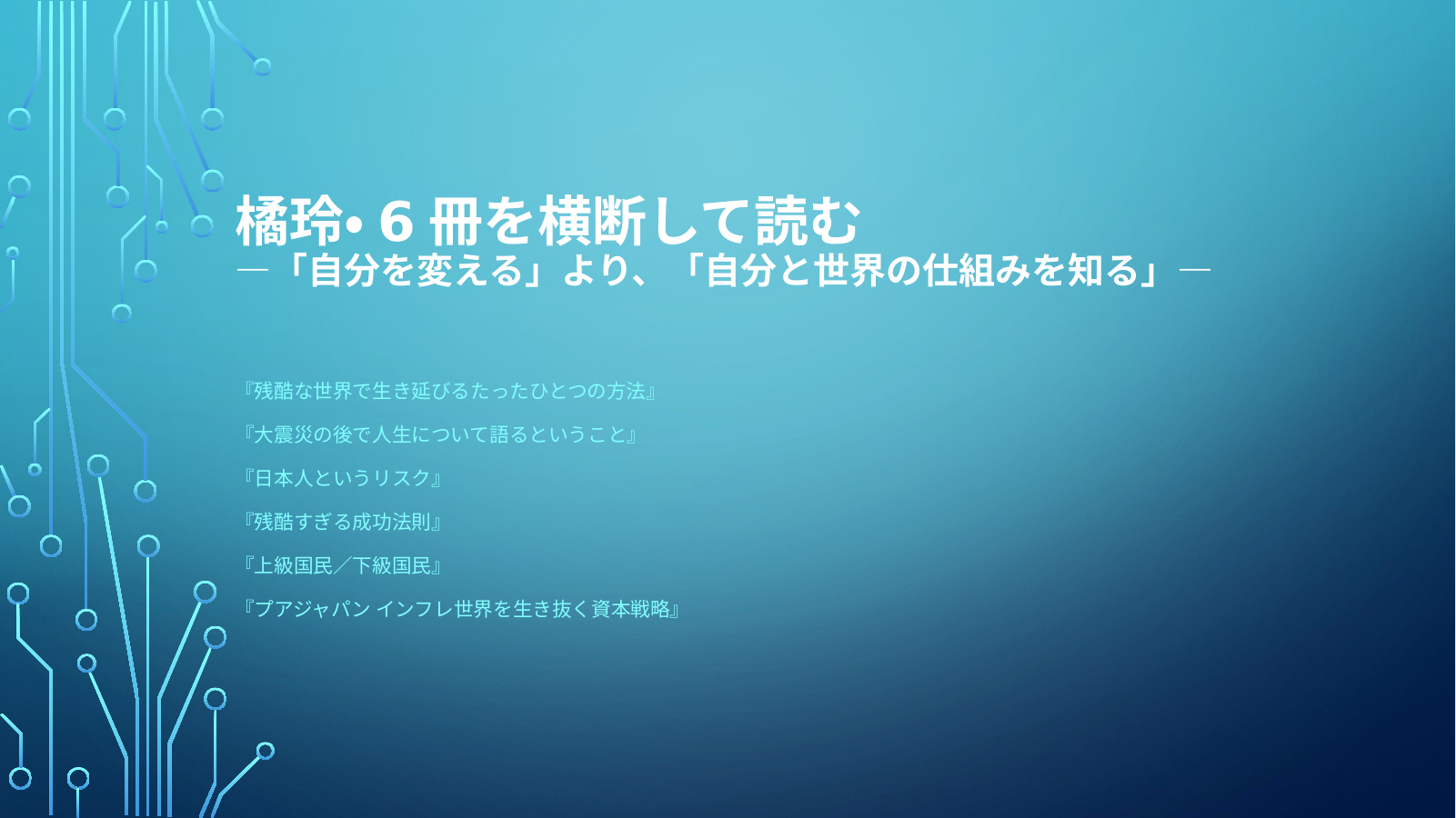 橘氏の６冊 スライド1