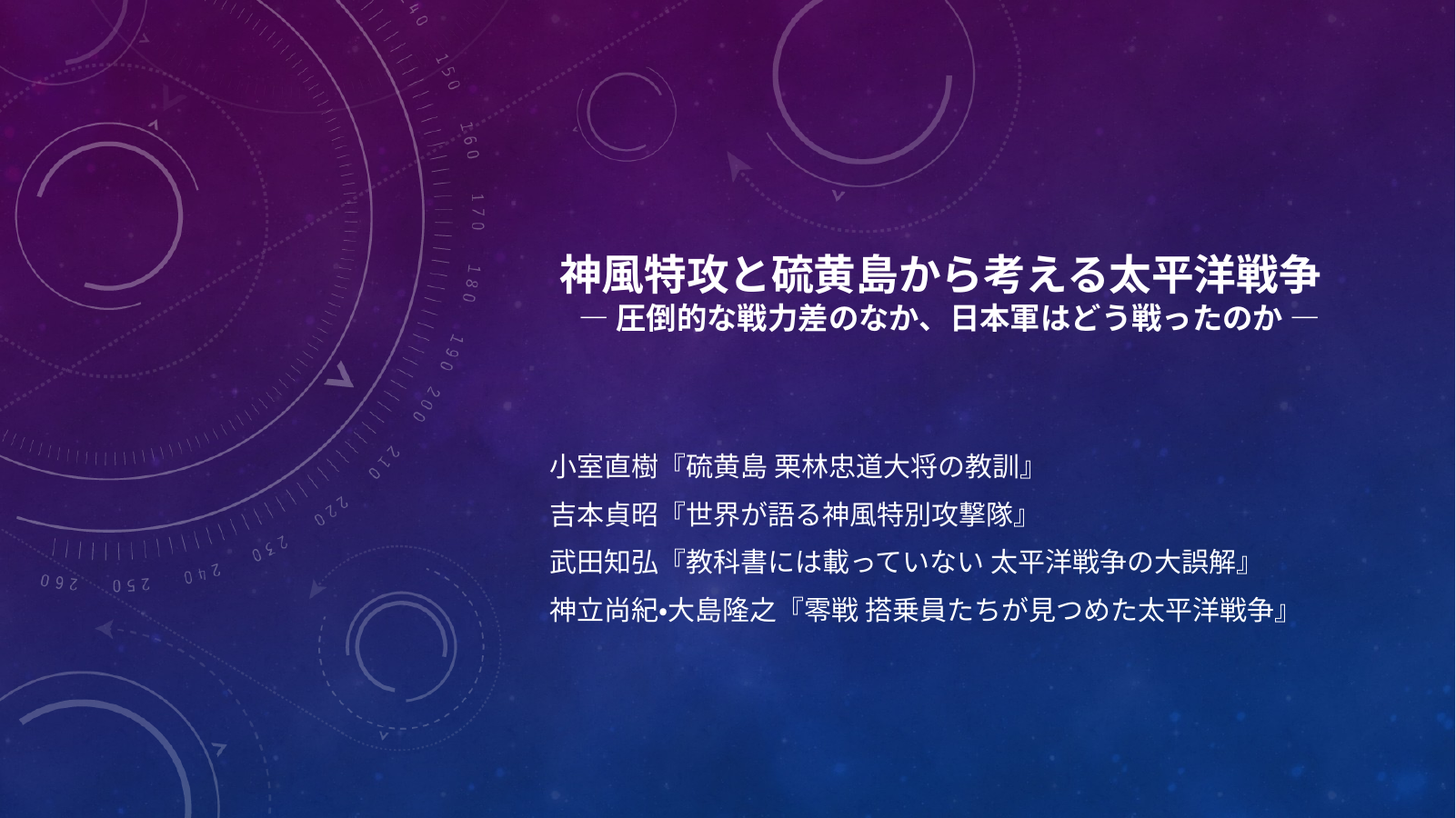 神風特攻と硫黄島から考える太平洋戦争のスライド