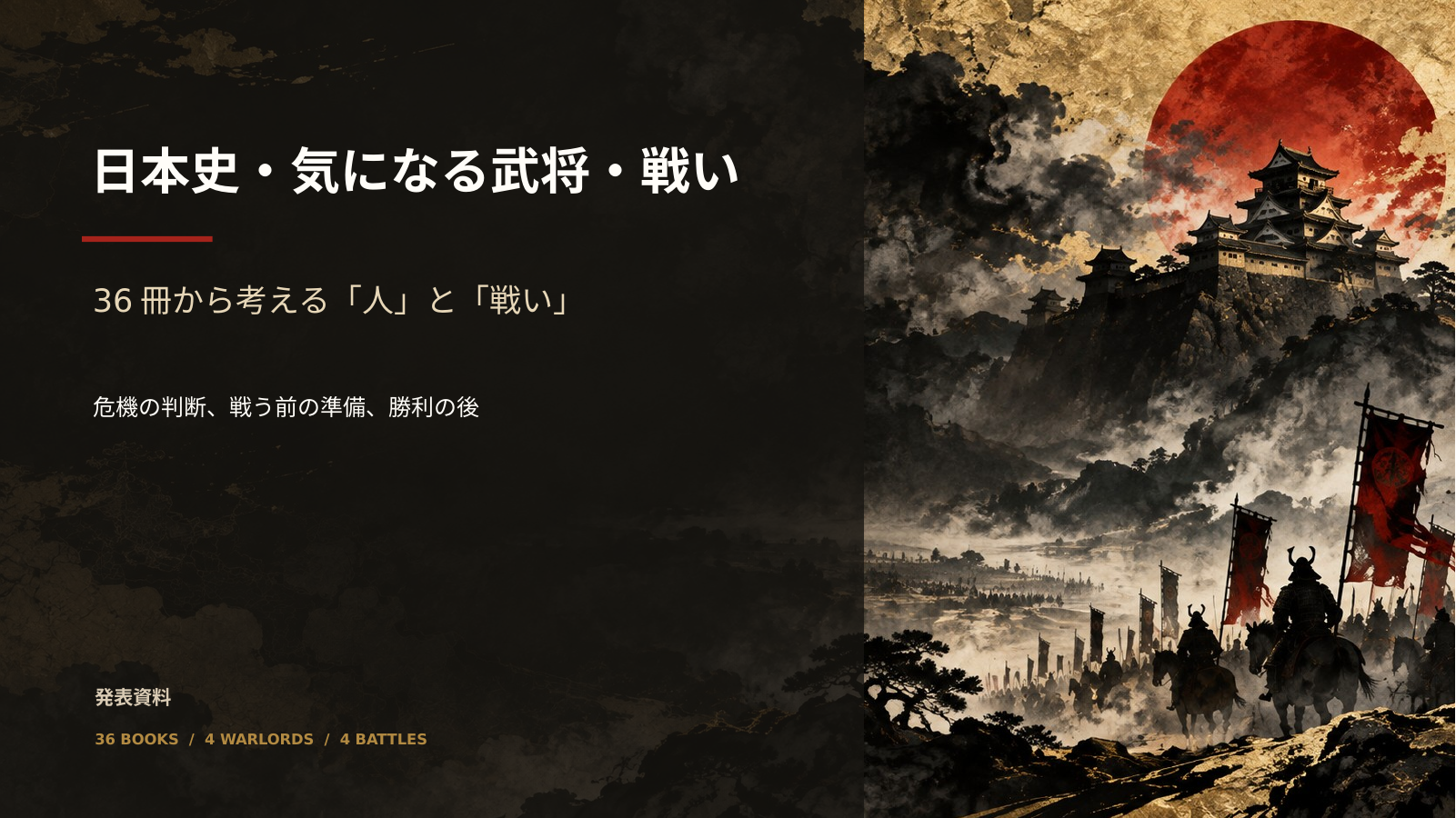 日本史・気になる武将・戦い スライド 1