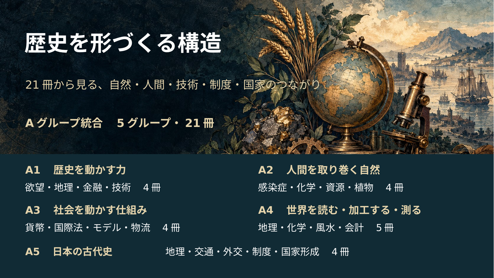 歴史を形づくる構造・Aグループ スライド 1