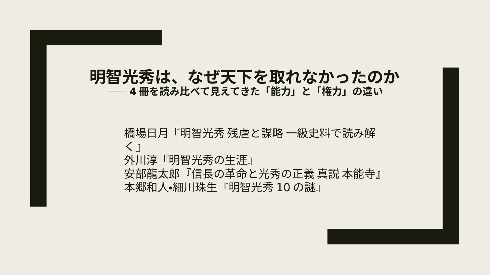 明智光秀の表紙スライド