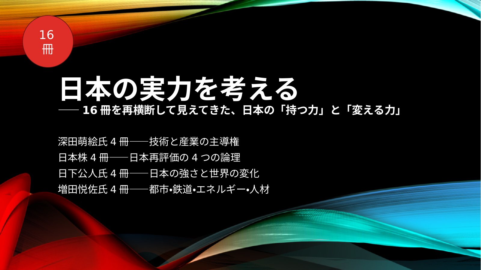日本の実力の表紙スライド