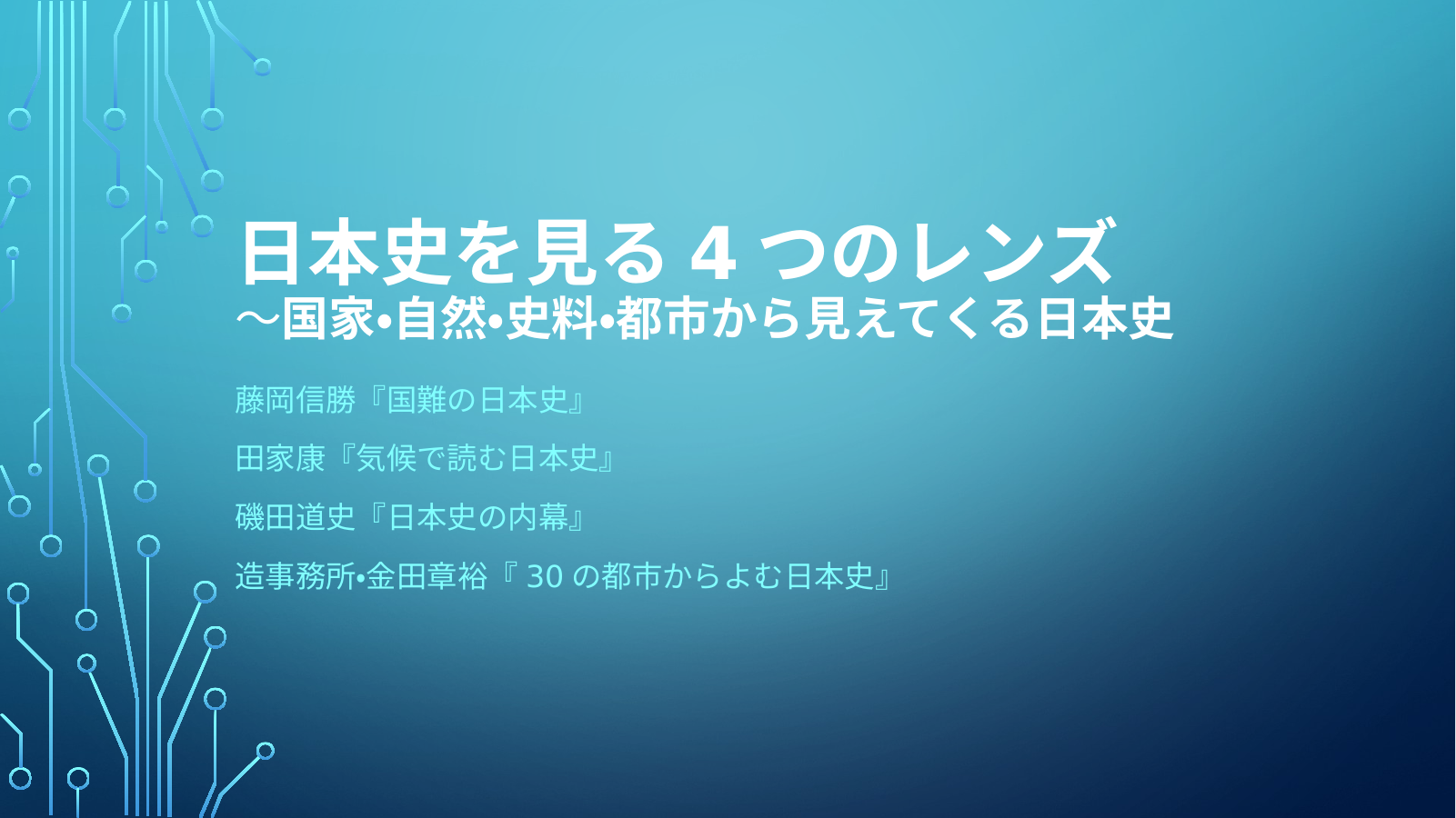 異なる切り口で日本史 スライド1